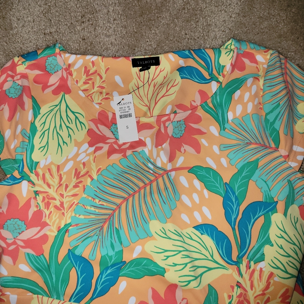 Talbots Floral Tropical Dress - Picture 4 of 5